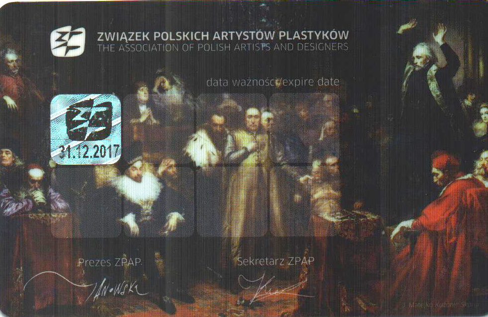 Członek Związku Polskich Artystów Plastyków